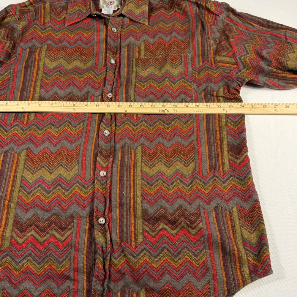 Territory Ahead Men XL Geometric Aztec L/S Button Shirt Southwest Cowboy Western - Picture 5 of 12